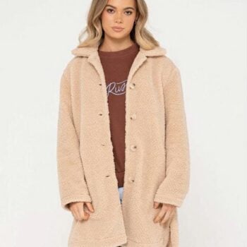 Rusty Penelope Sherpa Coat Oatmeal. Rusty Jackets in Womens Jackets & Womens Jackets, Jumpers & Knits. Code: JKL0474