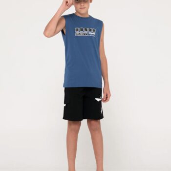 Rusty Second Summer Muscle Boys Delft Blue. Rusty Singlets & Tanks in Boys Singlets & Tanks & Boys T-shirts & Singlets. Code: MSB0101