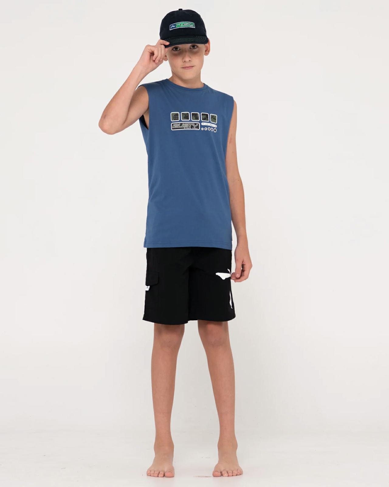 Rusty Second Summer Muscle Boys DELFT BLUE - Southern Man