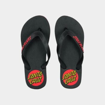 Santa Cruz Skateboards Classic Dot Thongs Black. Santa Cruz Skateboards Thongs in Boys Thongs & Boys Footwear. Code: SB223-FO01