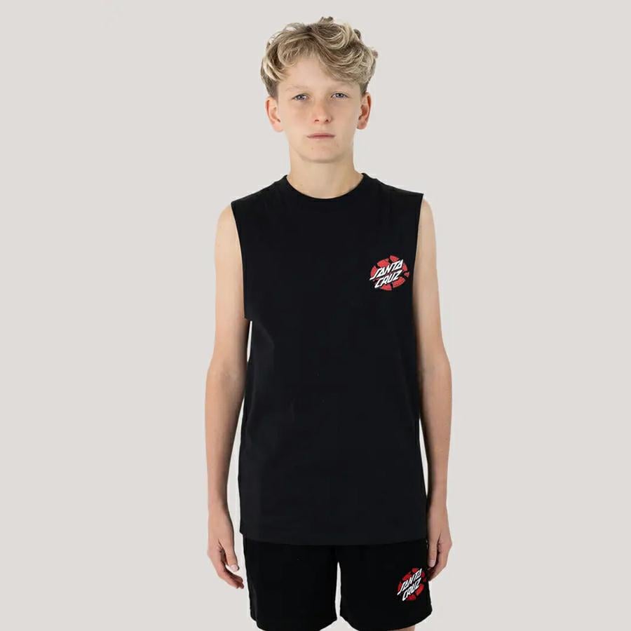 Santa Cruz Skateboards Sc Meek Og Slasher Muscle Black. Santa Cruz Skateboards Singlets & Tanks in Boys Singlets & Tanks & Boys T-shirts & Singlets. Code: SB324-SV02