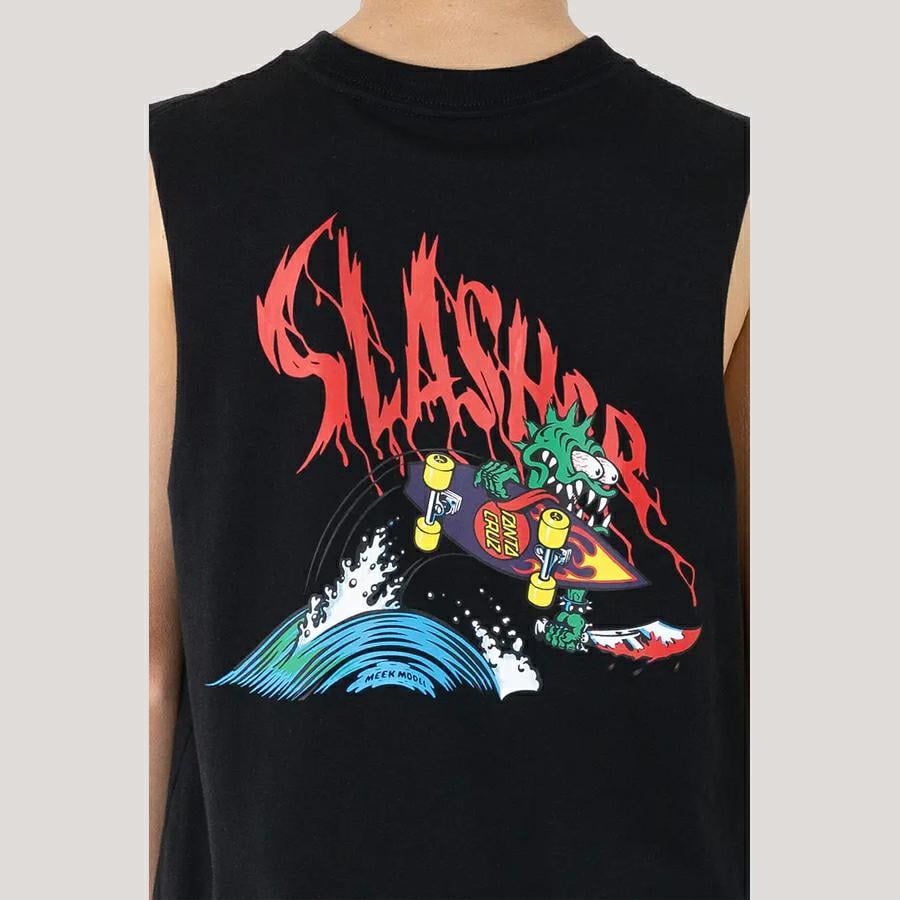 Santa Cruz Skateboards Sc Meek Og Slasher Muscle Black. Santa Cruz Skateboards Singlets & Tanks in Boys Singlets & Tanks & Boys T-shirts & Singlets. Code: SB324-SV02