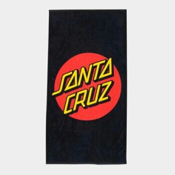 Santa Cruz Skateboards Classic Dot Towel Black. Santa Cruz Skateboards Towels in Mens Towels & Mens Accessories. Code: SU223-TO01
