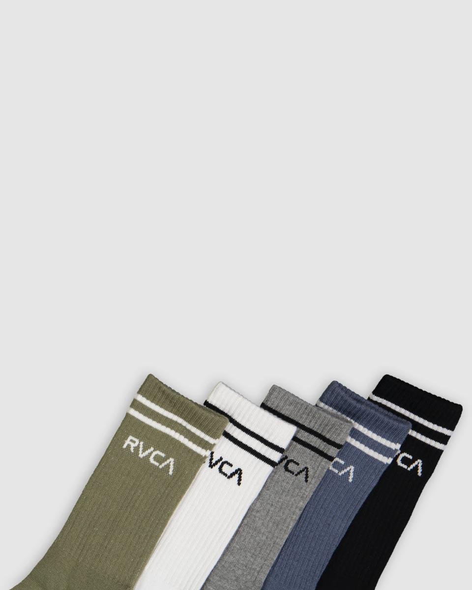 Rvca Union - 5 Pack Socks For Men Multi. Rvca Socks, Underwear, Pyjamas in Mens Socks, Underwear, Pyjamas & Mens Footwear. Code: UVYAA00109