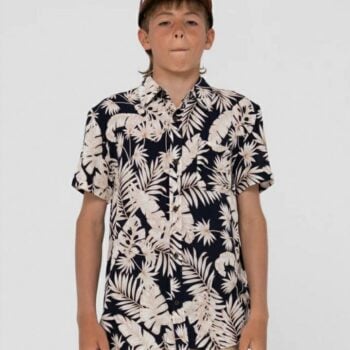 Rusty Line Up Short Sleeve Shir Navy Blue. Rusty Shirts - Short Sleeve in Boys Shirts - Short Sleeve & Boys Shirts. Code: WSB0250