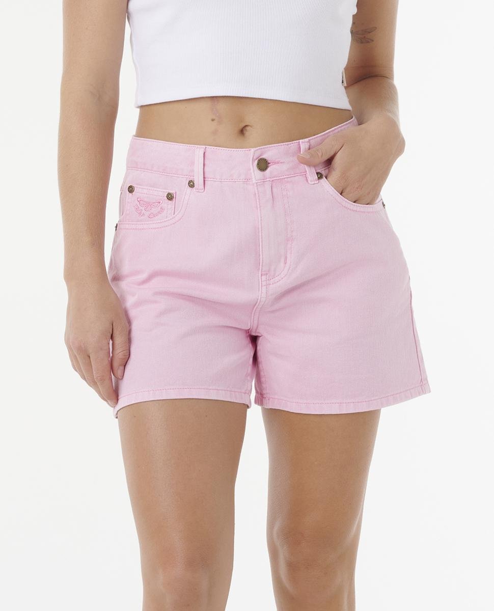 Rip Curl Tabby Denim Short Pink. Rip Curl Walkshorts - Fitted Waist in Womens Walkshorts - Fitted Waist & Womens Shorts. Code: 03RWWS