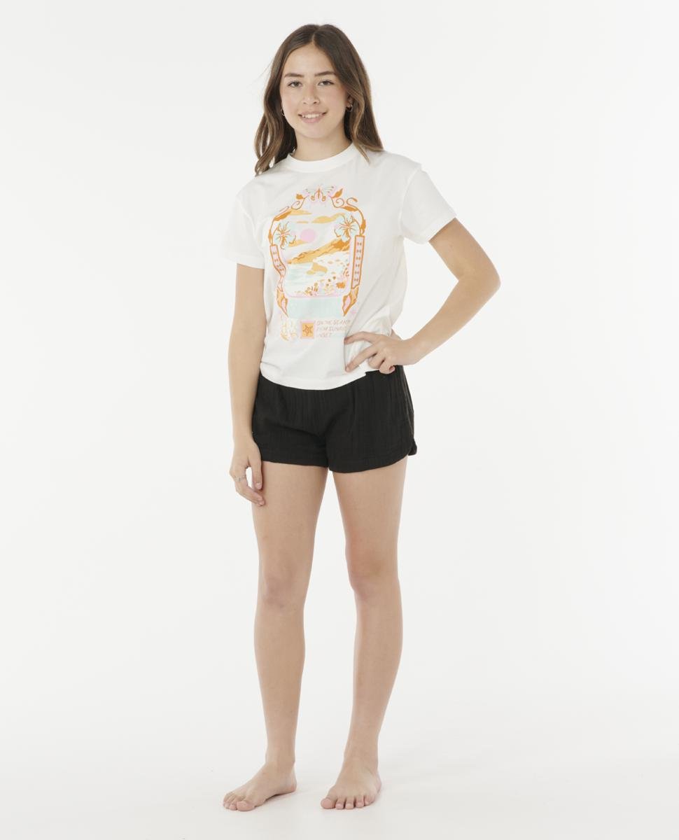 Rip Curl Sunset Skies Art Tee - Girls (8-16 Years) Bone. Rip Curl Tees in Girls Tees & Girls T-shirts & Singlets. Code: 050GTE