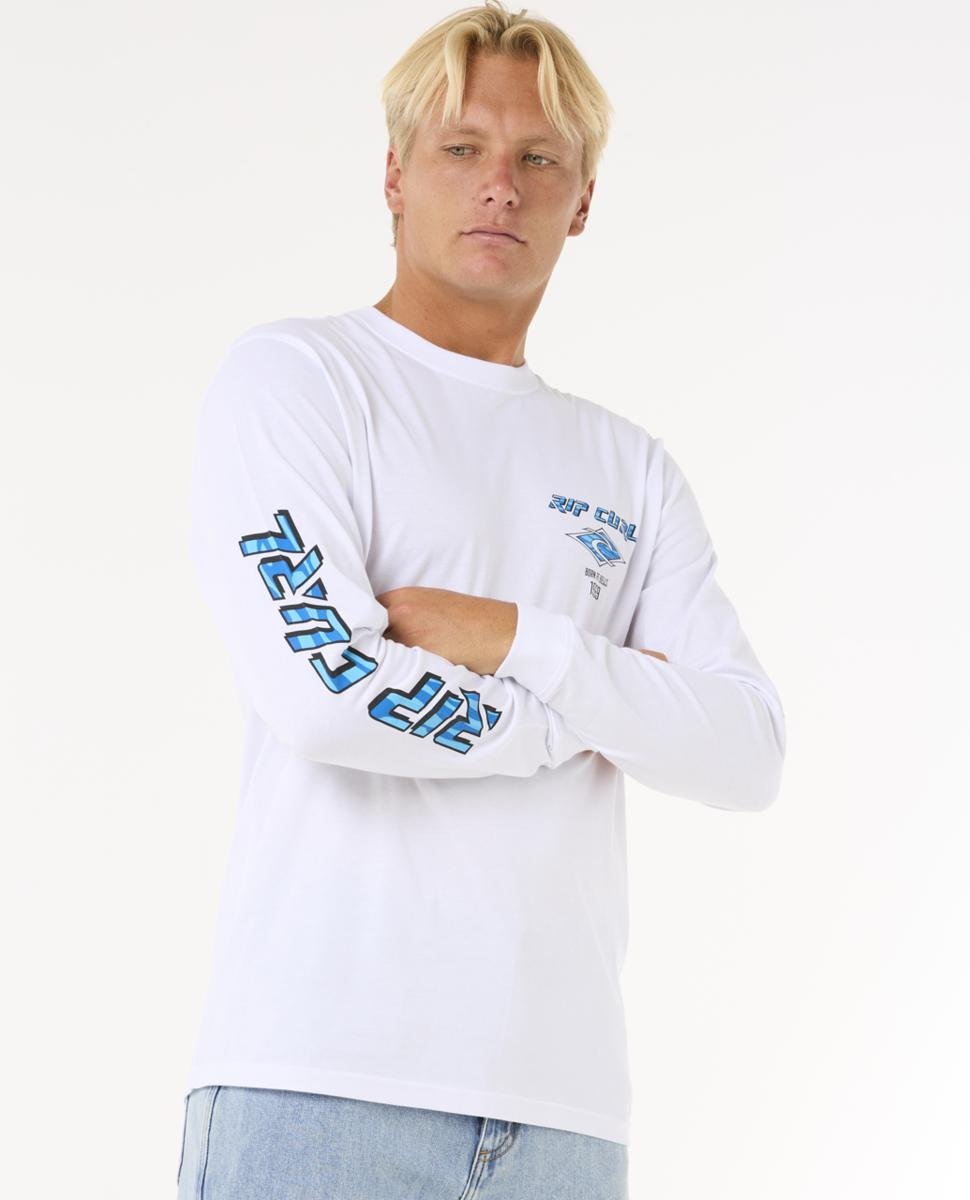 Rip Curl Fade Out Icon L/s Tee White. Rip Curl Tees - Long Sleeve in Mens Tees - Long Sleeve & Mens T-shirts & Singlets. Code: 0BQMTE