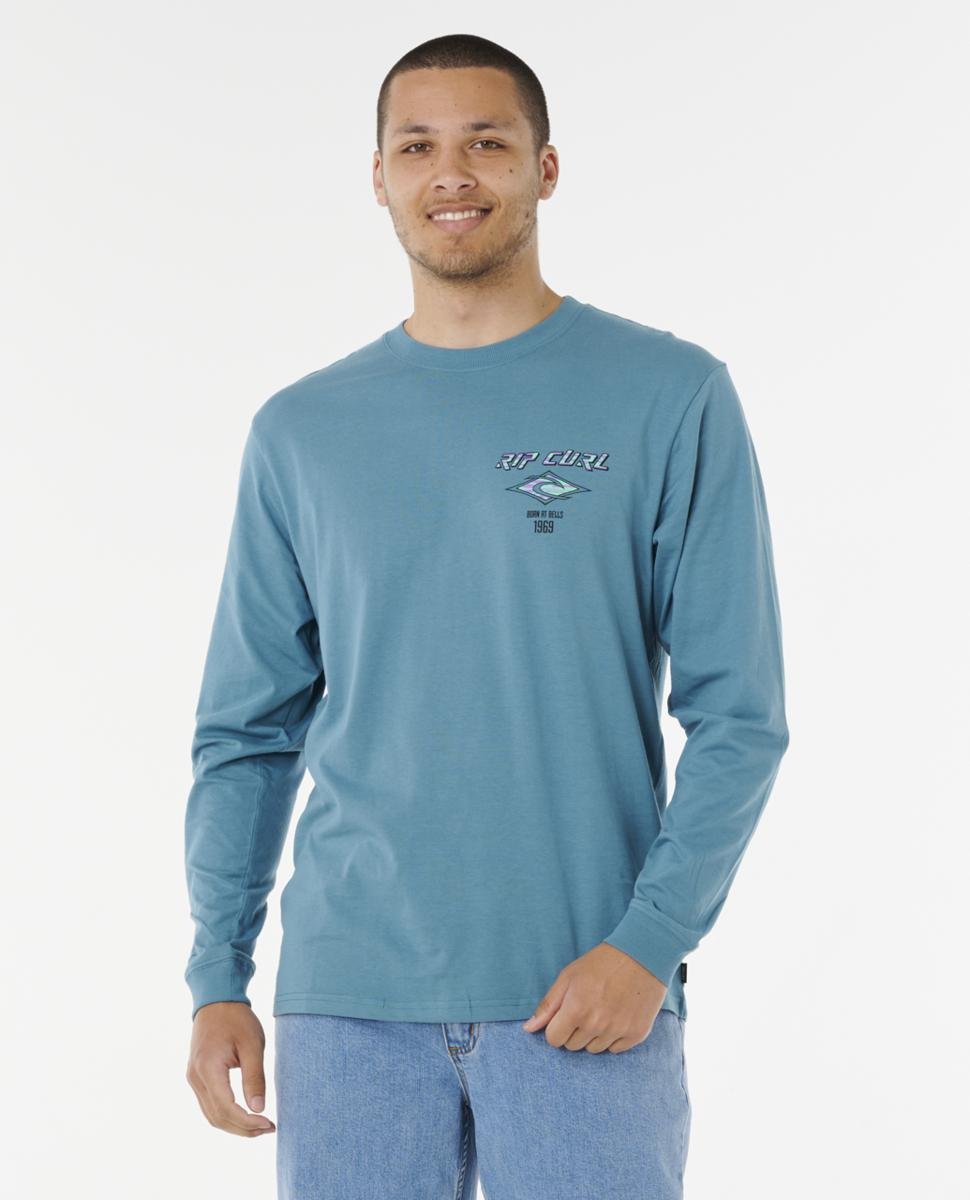 Rip Curl Fade Out Icon L/s Tee Storm Blue. Rip Curl Tees - Long Sleeve in Mens Tees - Long Sleeve & Mens T-shirts & Singlets. Code: 0BQMTE