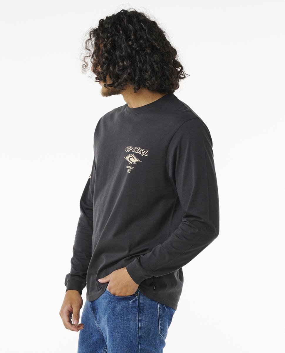 Rip Curl Fade Out Icon L/s Tee Black/sand. Rip Curl Tees - Long Sleeve in Mens Tees - Long Sleeve & Mens T-shirts & Singlets. Code: 0BQMTE