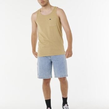Rip Curl Plain Tank Khaki Rock. Rip Curl Singlets & Tanks in Mens Singlets & Tanks & Mens T-shirts & Singlets. Code: 0BUMTE
