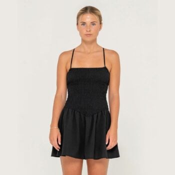 Rusty Mimi Smocked Mini Dress Black. Rusty Dresses in Womens Dresses & Womens Skirts, Dresses & Jumpsuits. Code: DRL1307