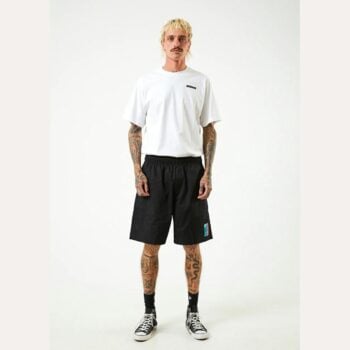 Afends Stuido Organic Shorts Black. Afends Walkshorts - Elastic Waist in Mens Walkshorts - Elastic Waist & Mens Shorts. Code: M225351