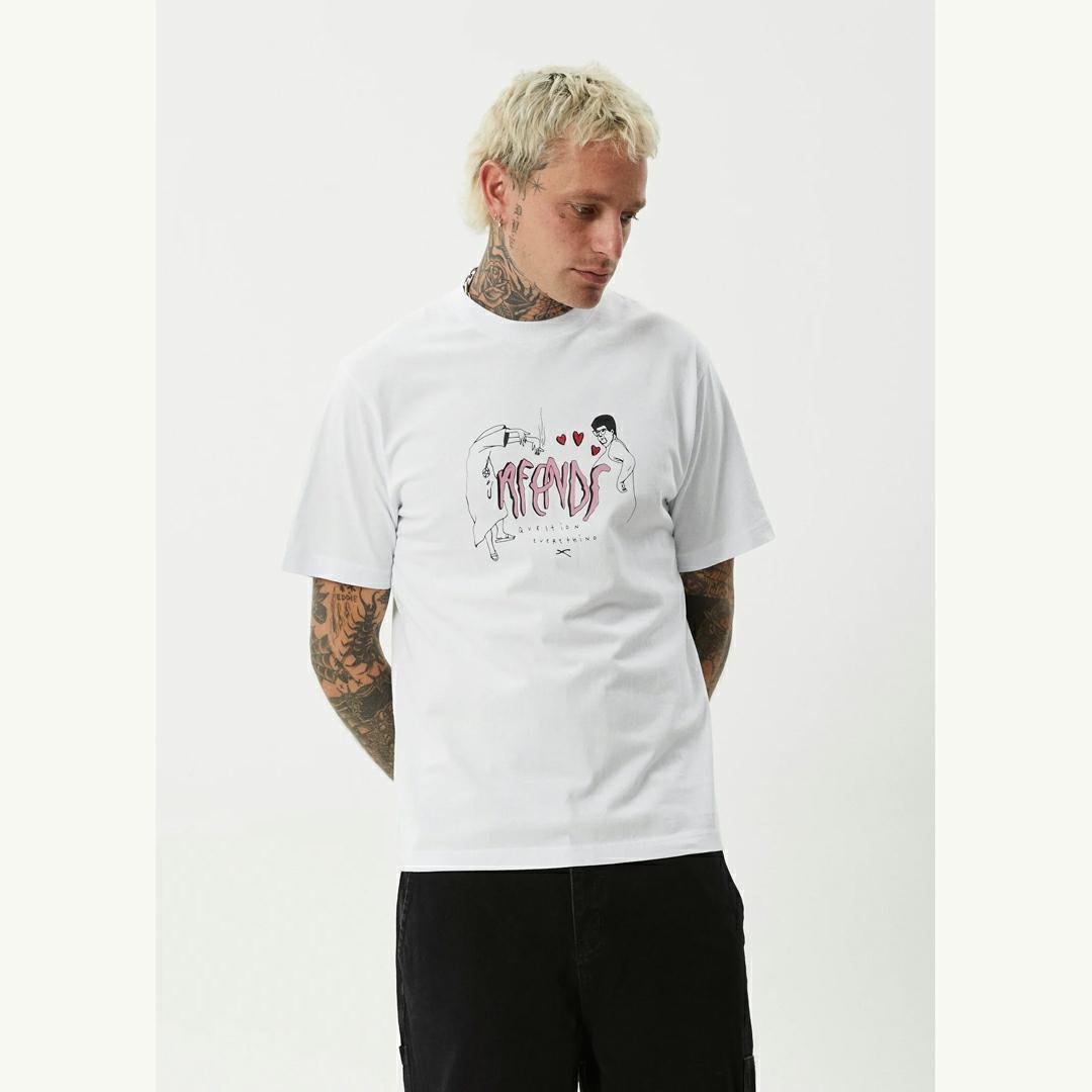 Afends Torched Retro Tee White. Afends Tees in Mens Tees & Mens T-shirts & Singlets. Code: M253000