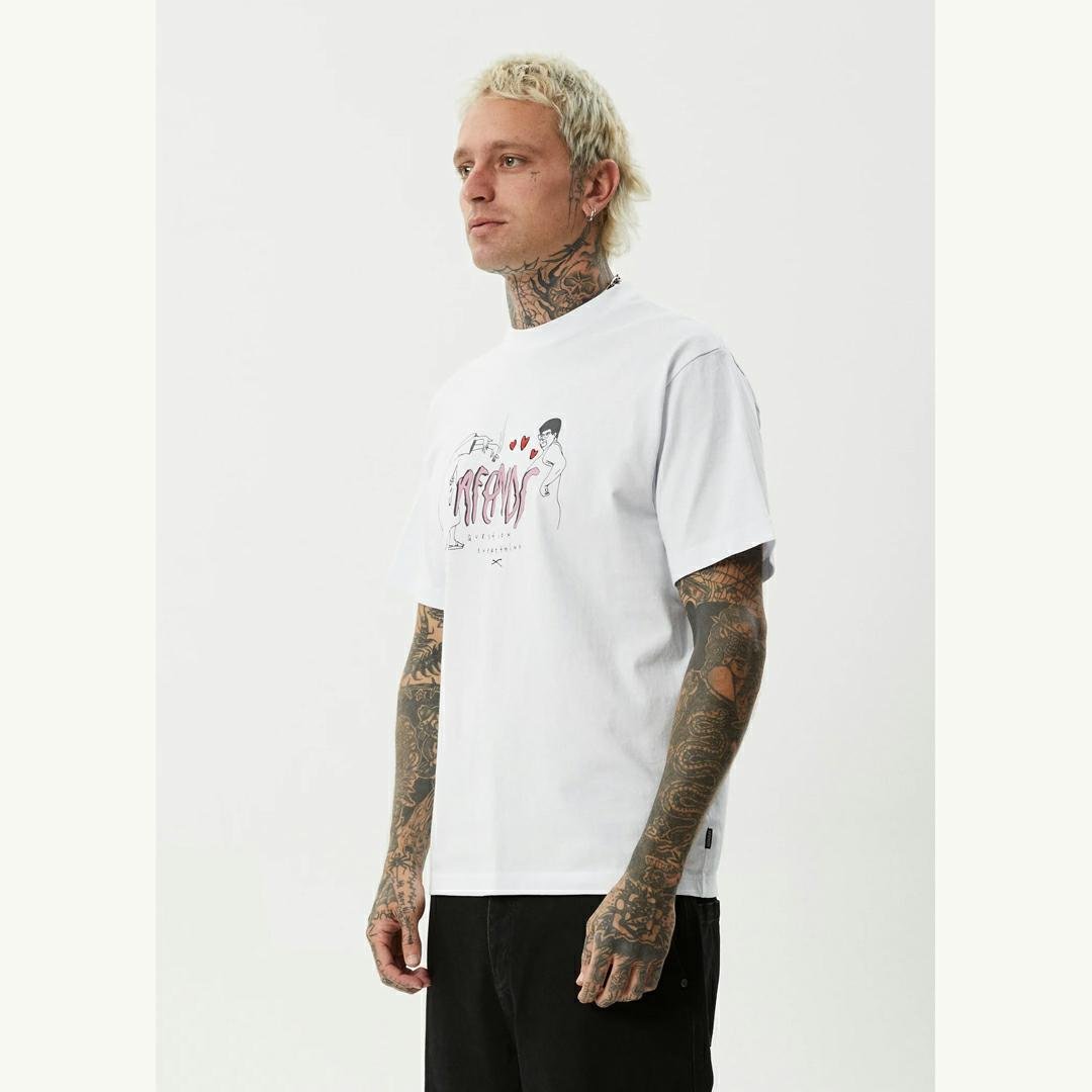 Afends Torched Retro Tee White. Afends Tees in Mens Tees & Mens T-shirts & Singlets. Code: M253000