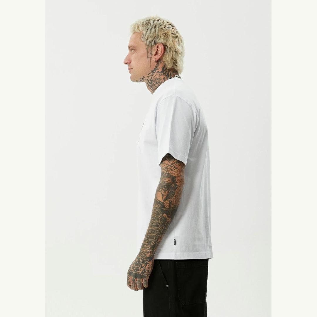 Afends Torched Retro Tee White. Afends Tees in Mens Tees & Mens T-shirts & Singlets. Code: M253000