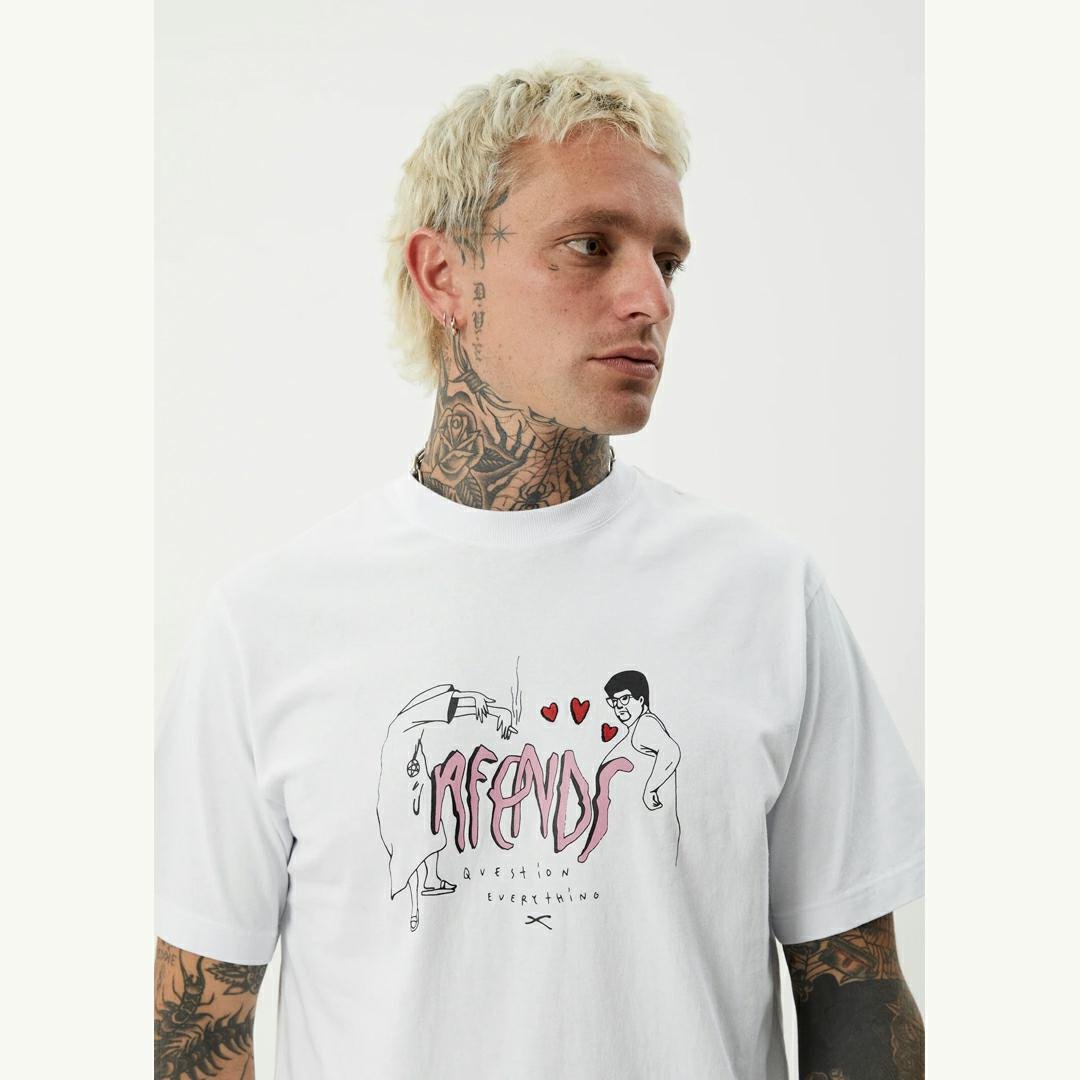 Afends Torched Retro Tee White. Afends Tees in Mens Tees & Mens T-shirts & Singlets. Code: M253000