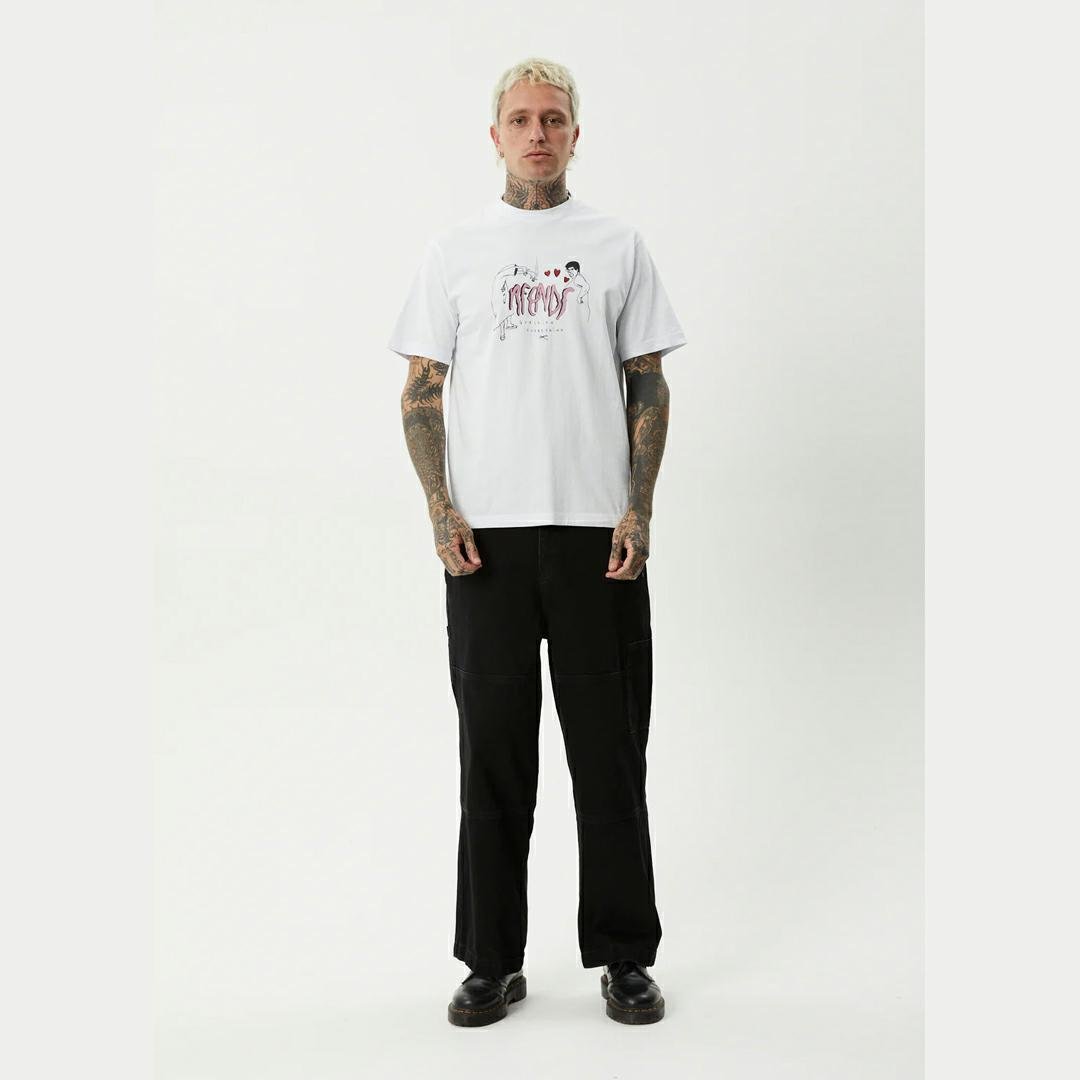 Afends Torched Retro Tee White. Afends Tees in Mens Tees & Mens T-shirts & Singlets. Code: M253000
