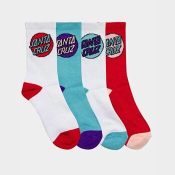 Santa Cruz Skateboards Other Dot Crew Socks 4 Pk Aqua Pink White. Santa Cruz Skateboards Socks, Underwear, Pyjamas in Girls Socks, Underwear, Pyjamas & Girls Accessories. Code: SG225-SO3