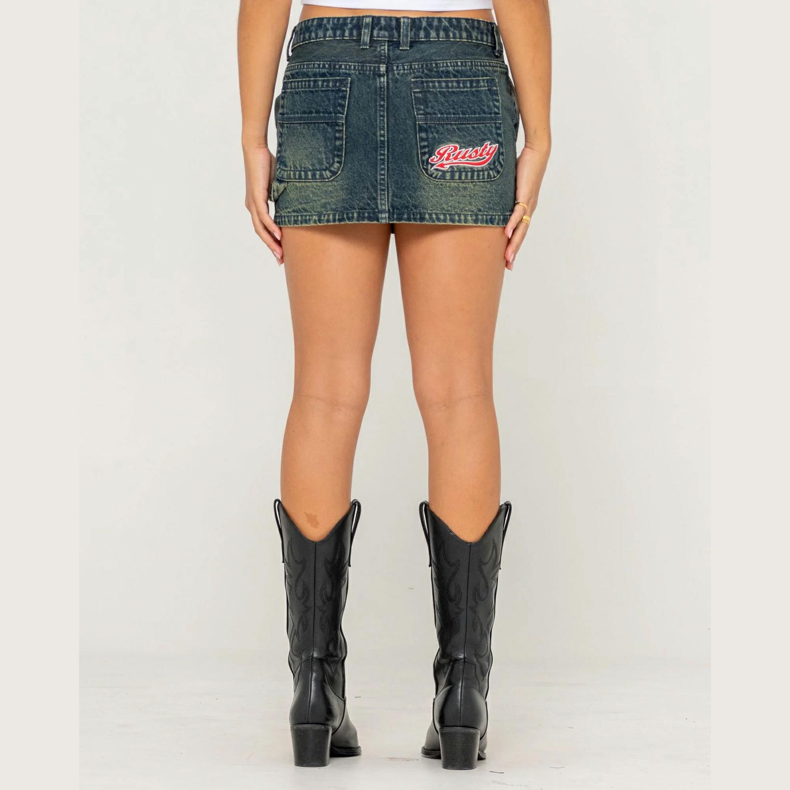 Rusty Billie Low Rise Denim Min Dark N Dirty. Rusty Skirts in Womens Skirts & Womens Skirts, Dresses & Jumpsuits. Code: SKL0634