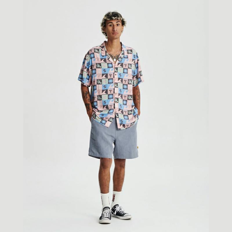 Critical Slide Society Lifecycle Resort Shirt Musk. Critical Slide Society Shirts - Short Sleeve in Mens Shirts - Short Sleeve & Mens Shirts. Code: SS24555