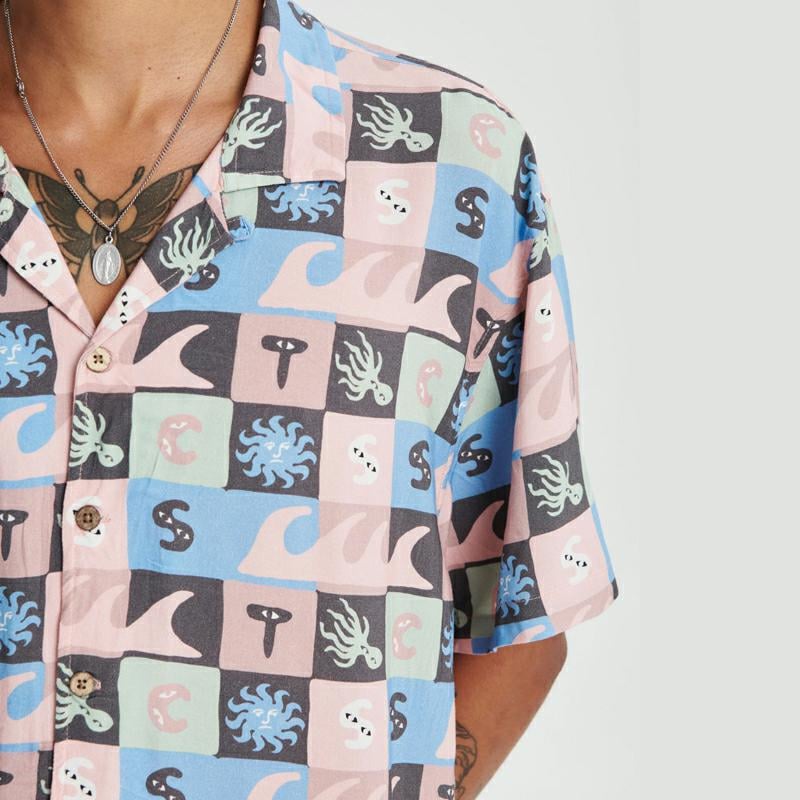 Critical Slide Society Lifecycle Resort Shirt Musk. Critical Slide Society Shirts - Short Sleeve in Mens Shirts - Short Sleeve & Mens Shirts. Code: SS24555