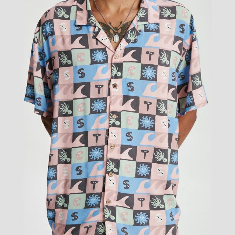 Critical Slide Society Lifecycle Resort Shirt Musk. Critical Slide Society Shirts - Short Sleeve in Mens Shirts - Short Sleeve & Mens Shirts. Code: SS24555