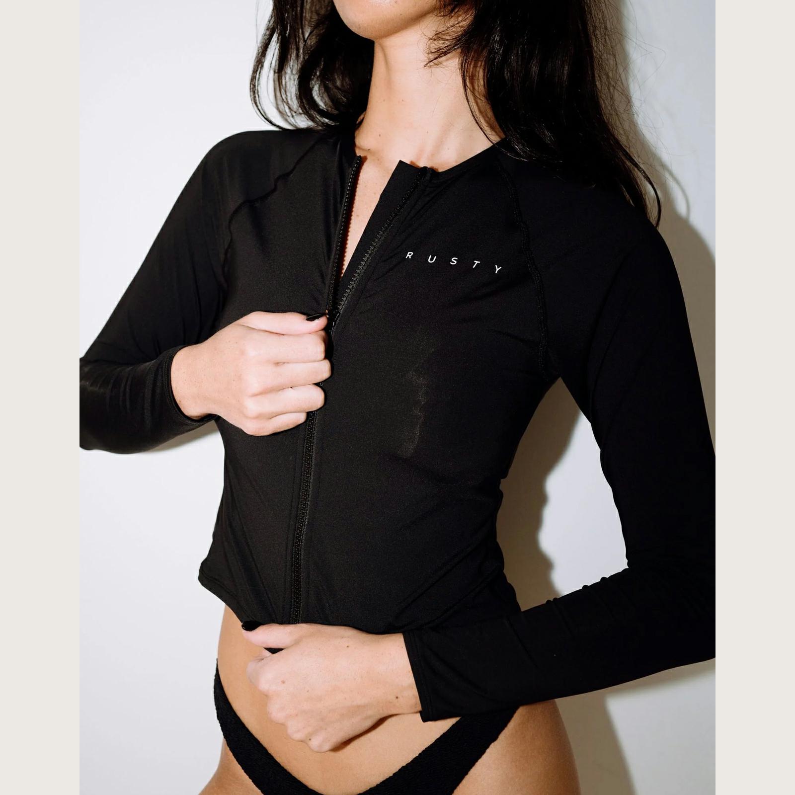 Rusty Essentials Zip Through Ls Black. Rusty Swimwear - Separates in Womens Swimwear - Separates & Womens Swimwear. Code: SWL1752