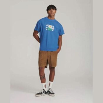 Critical Slide Society Calen Placement Tee Colbalt. Critical Slide Society Tees in Mens Tees & Mens T-shirts & Singlets. Code: TE23117