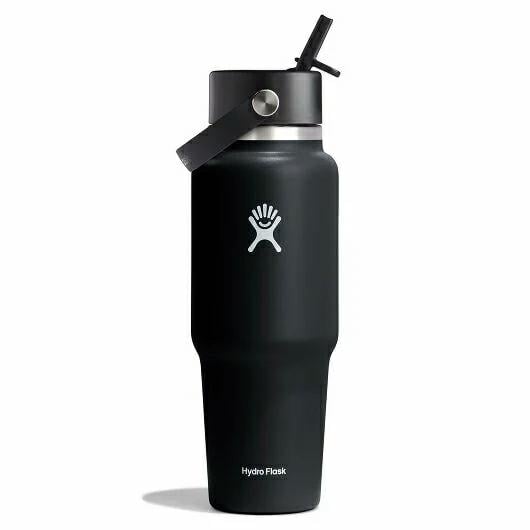 Hydro Flask 32oz Wide Straw Travel Black. Hydro Flask Drinkware in Generic Drinkware & Generic Accessories. Code: WT32BFS