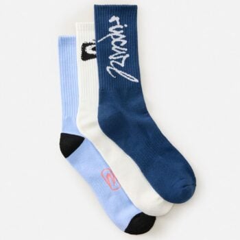 Rip Curl Retro Crew Sock 3-pk Dark Navy. Rip Curl Socks, Underwear, Pyjamas in Mens Socks, Underwear, Pyjamas & Mens Footwear. Code: 00GMSO