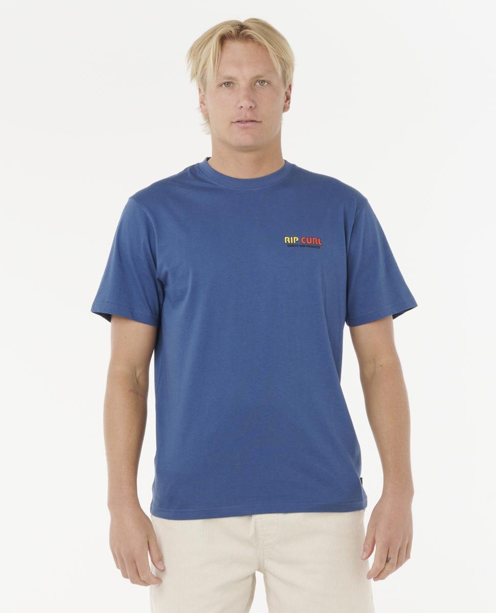 Rip Curl Surf Revival Lined Up Tee Light Navy. Rip Curl Tees in Mens Tees & Mens T-shirts & Singlets. Code: 0U3MTE