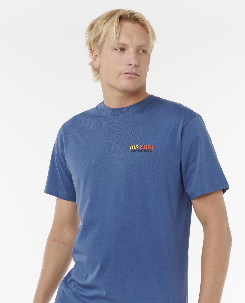 Rip Curl Surf Revival Lined Up Tee Light Navy. Rip Curl Tees in Mens Tees & Mens T-shirts & Singlets. Code: 0U3MTE