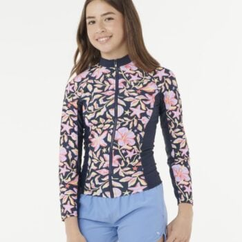 Rip Curl Sunset Sky Z/t Rash Vest- Navy. Rip Curl Rashvests in Girls Rashvests & Girls Wetsuits. Code: 13RGRV