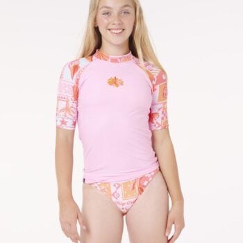 Rip Curl Paradise Club 3 Piece Set Bright Pink. Rip Curl Rashvests in Girls Rashvests & Girls Wetsuits. Code: 144GRV