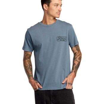 Rvca Frame Up Ss Vintage Navy. Rvca Tees in Mens Tees & Mens T-shirts & Singlets. Code: 23A353516