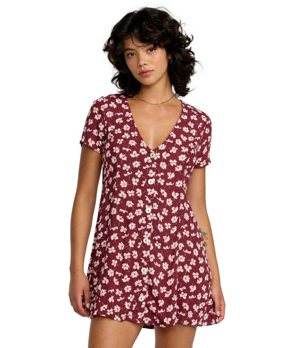 Rvca Understated - Mini Dress For Women Cranberry. Rvca Dresses in Womens Dresses & Womens Skirts, Dresses & Jumpsuits. Code: 23B131508