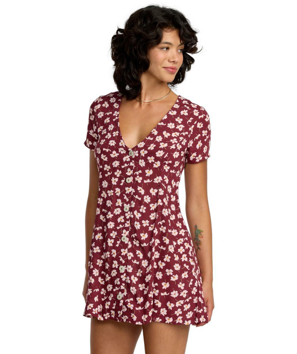 Rvca Understated - Mini Dress For Women Cranberry. Rvca Dresses in Womens Dresses & Womens Skirts, Dresses & Jumpsuits. Code: 23B131508