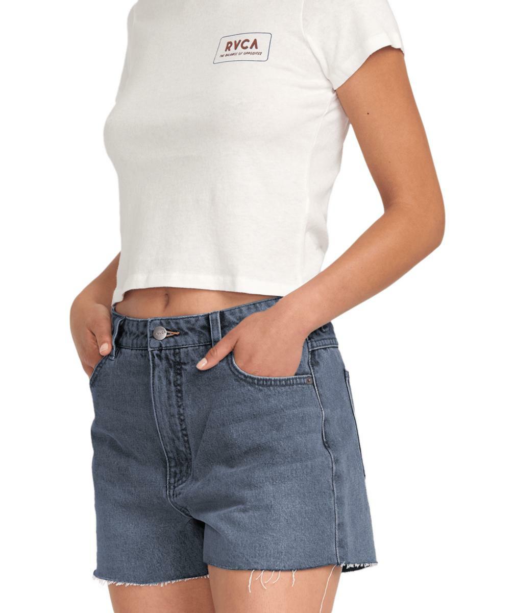 Rvca Pacific Denim Short Washed Black. Rvca Walkshorts - Fitted Waist in Womens Walkshorts - Fitted Waist & Womens Shorts. Code: 23B201501