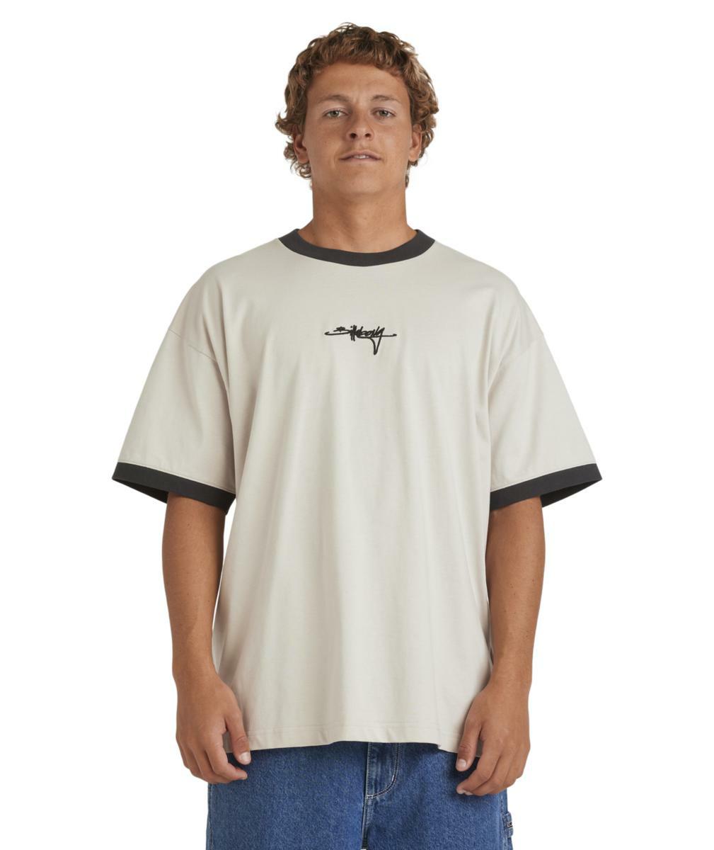 Billabong Script Ringer Ss Stone. Billabong Tees in Mens Tees & Mens T-shirts & Singlets. Code: 24A013574