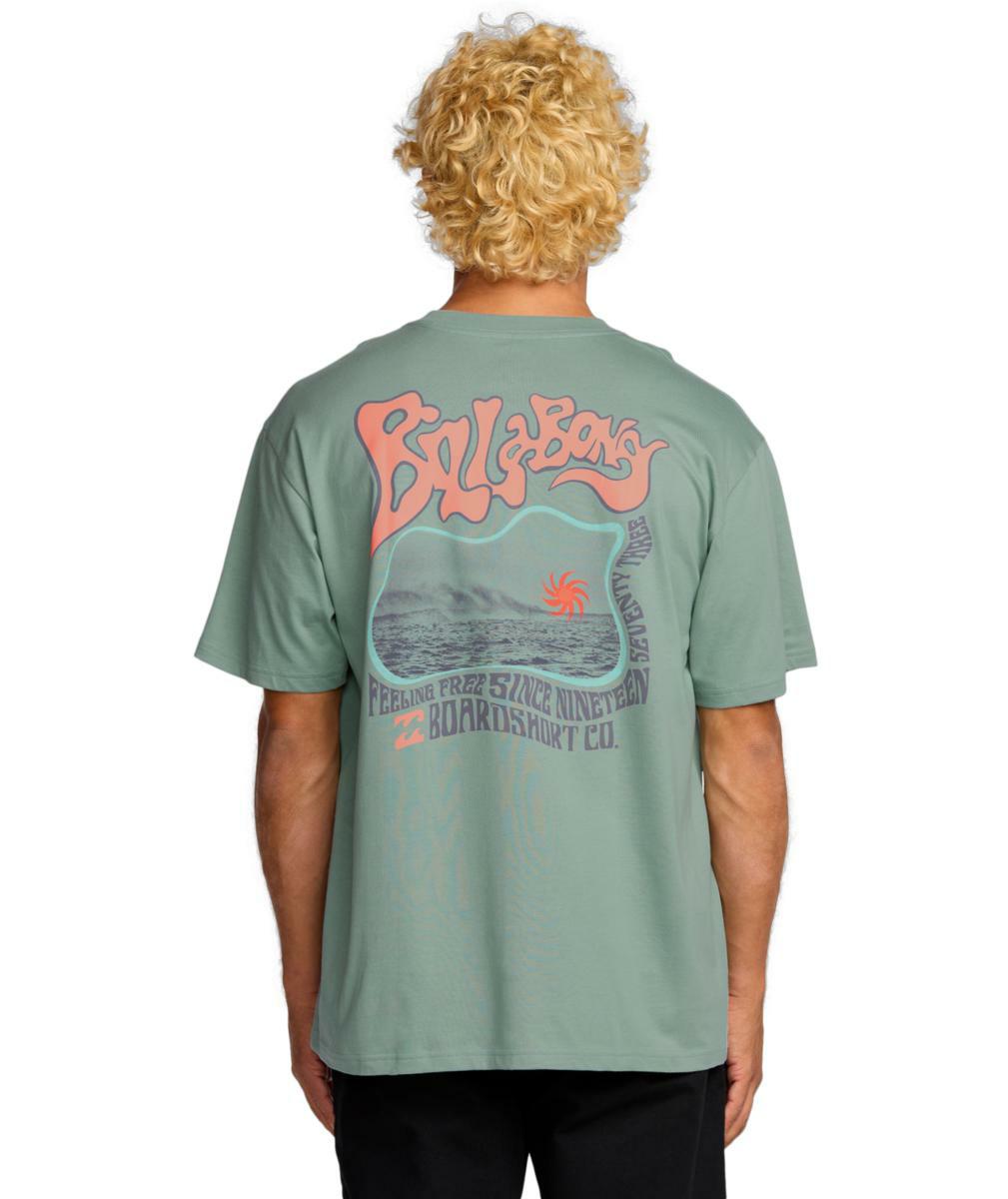 Billabong Morning Haze Regular Ss Mineral Blue. Billabong Tees in Mens Tees & Mens T-shirts & Singlets. Code: 24A353517