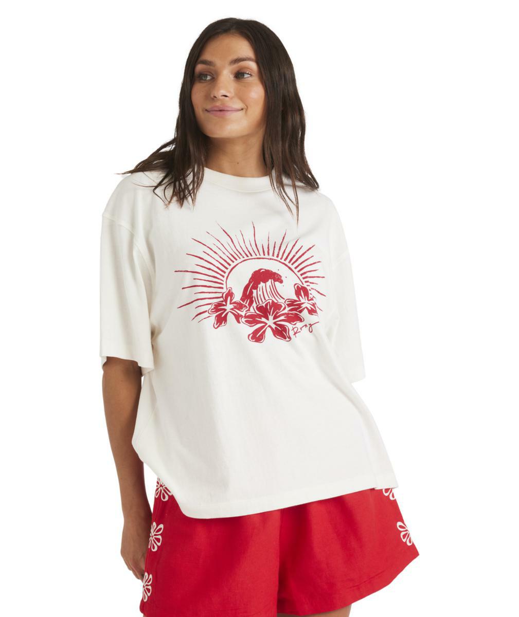 Roxy Chaser Tee Egret. Roxy Tees in Womens Tees & Womens T-shirts & Singlets. Code: 26B353572