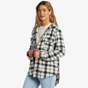 Billabong Forge Fleece Shirt White Black 2. Billabong Sweats in Womens Sweats & Womens Jackets, Jumpers & Knits. Code: ABJFT00423