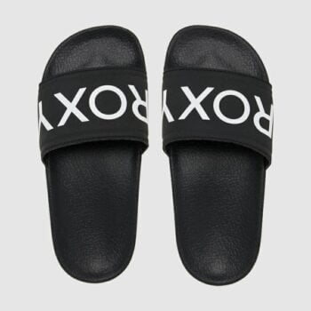 Roxy Girls 8-14 Slippy Ii Slides Black. Roxy Sandals in Girls Sandals & Girls Footwear. Code: ARGL100287