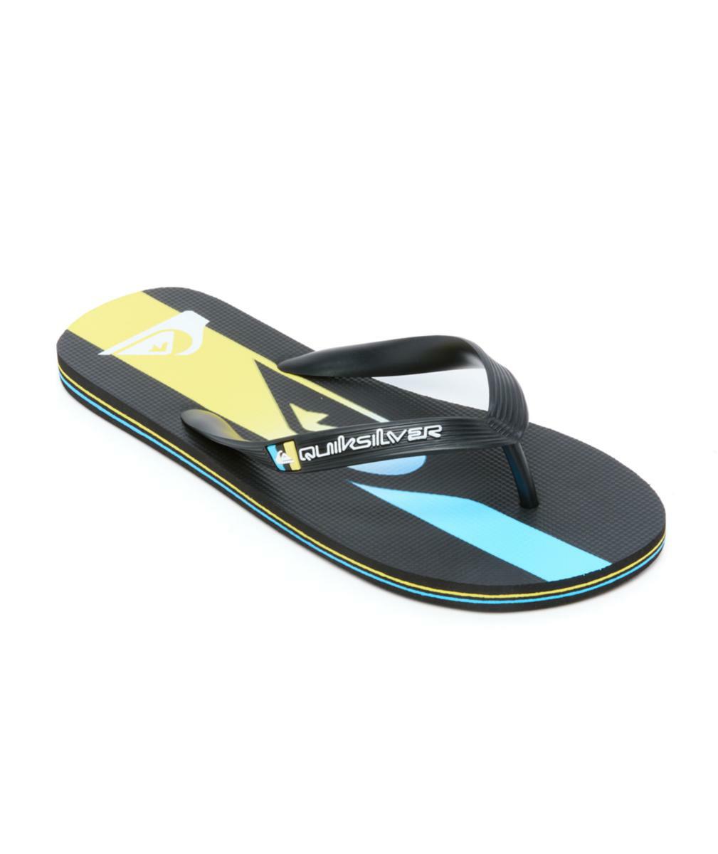 Quiksilver Moncata Art Black/blue/yellow. Quiksilver Sandals in Mens Sandals & Mens Footwear. Code: CQ10085M