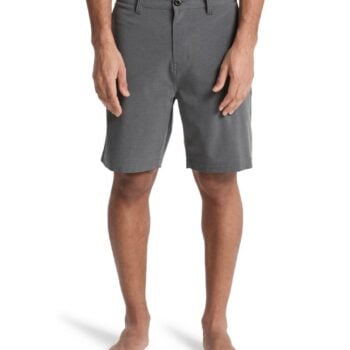 Quiksilver Union Heather Amph 19" - Amphibian Hybrid Shorts For Men Black Heather. Quiksilver Walkshorts - Fitted Waist in Mens Walkshorts - Fitted Waist & Mens Shorts. Code: EQYHY03877