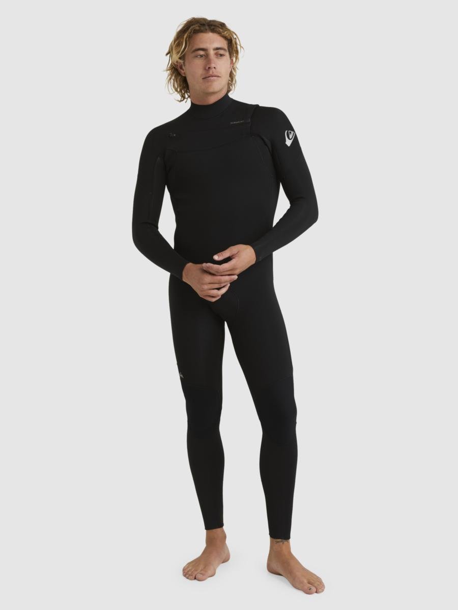 Quiksilver 3/2mm Everyday Sessions - Chest Zip Wetsuit For Men Black. Quiksilver Steamers in Mens Steamers & Mens Wetsuits. Code: EQYW103166