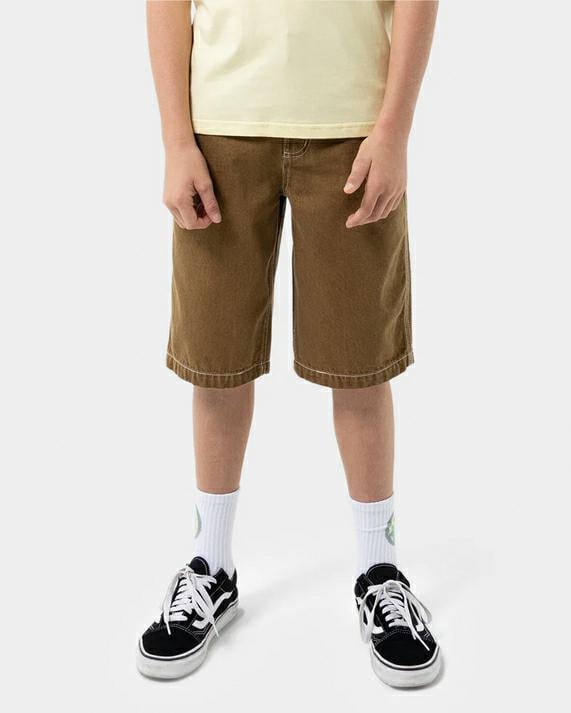 Santa Cruz Skateboards Brain Dot Bone Baggy Jean Tan. Santa Cruz Skateboards Walkshorts - Fitted Waist in Boys Walkshorts - Fitted Waist & Boys Shorts. Code: SB225-SH03