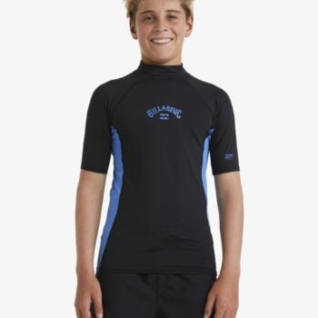 Billabong Boys 8-16 Arch Short Sleeve Surf T-shirt Black/summer Blue. Billabong Rashvests in Boys Rashvests & Boys Wetsuits. Code: UBBWR03027