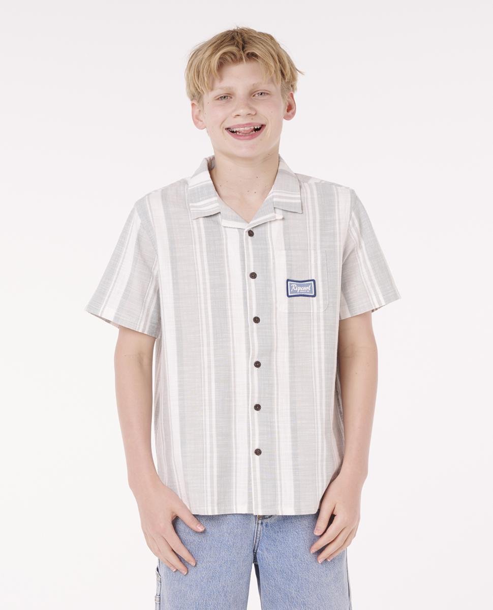 Rip Curl Mod Cali Stripe S/s Shirt - Boys Bluefin. Rip Curl Shirts - Short Sleeve in Boys Shirts - Short Sleeve & Boys Shirts. Code: 01WBSH